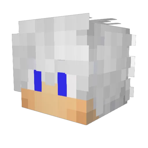 VecchitorBR Minecraft avatar head, 3D render