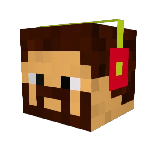 Vecheslavo Minecraft avatar head, 3D render