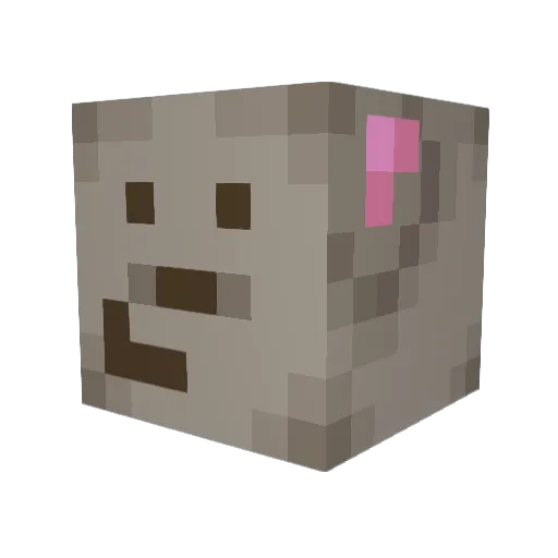 Vechett Minecraft avatar head, 3D render