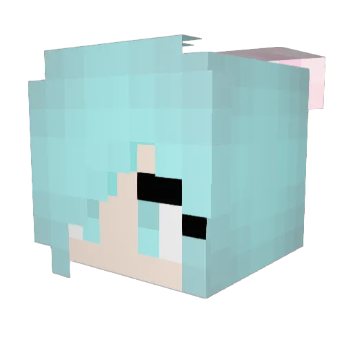 Vecter46 Minecraft avatar head, 3D render