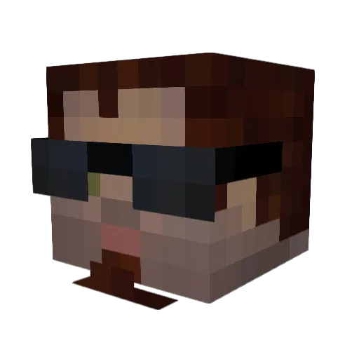 Vectonic1 Minecraft avatar head, 3D render