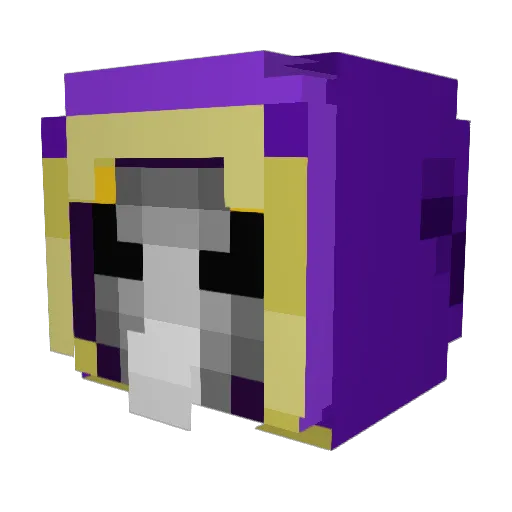 Vector999 Minecraft avatar head, 3D render