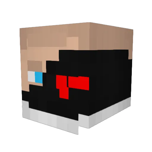 VectorClasher Minecraft avatar head, 3D render