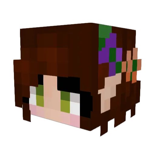 VectorGoblin Minecraft avatar head, 3D render