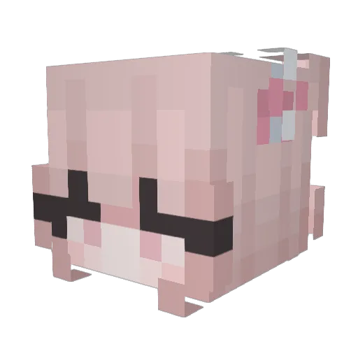 Vectorize Minecraft avatar head, 3D render