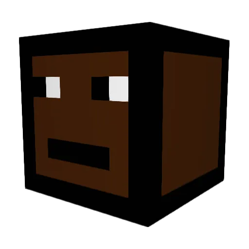 VectorsMain Minecraft avatar head, 3D render