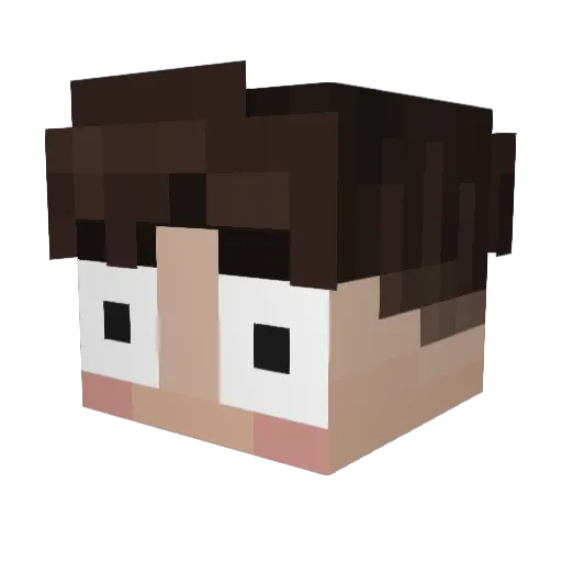 Vectrum Minecraft avatar head, 3D render