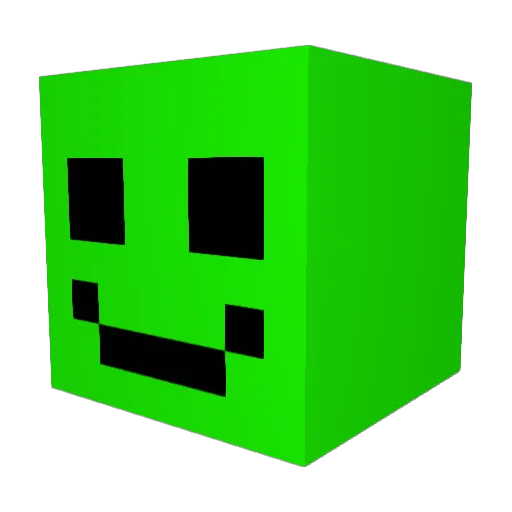 VedMat Minecraft avatar head, 3D render