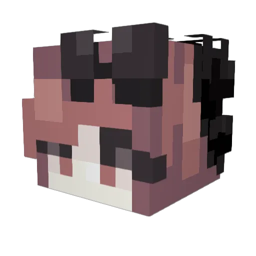 VeddiaVonkin Minecraft avatar head, 3D render