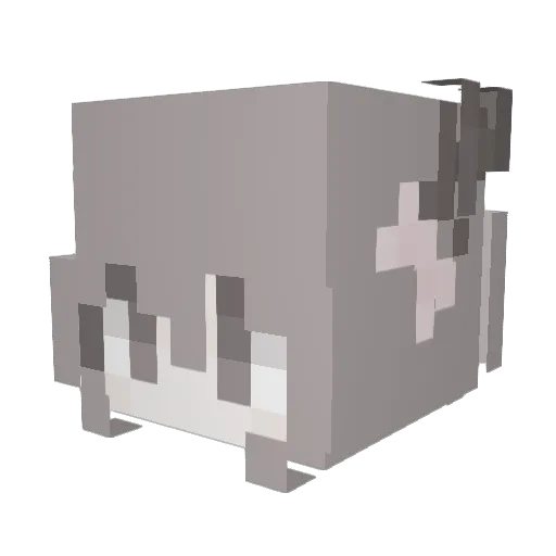 Vedes Minecraft avatar head, 3D render