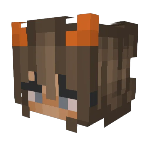 VeeHoo31 Minecraft avatar head, 3D render