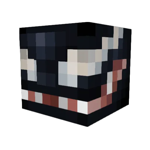 VeeNooNKs Minecraft avatar head, 3D render