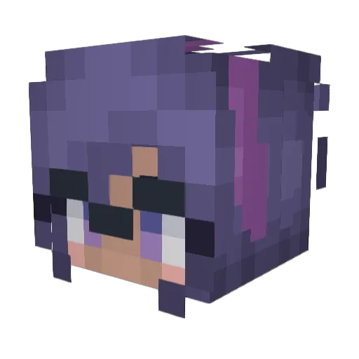 Vee_OwO Minecraft avatar head, 3D render