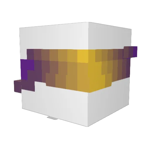 Veeilz Minecraft avatar head, 3D render