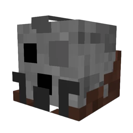VeelolMC Minecraft avatar head, 3D render