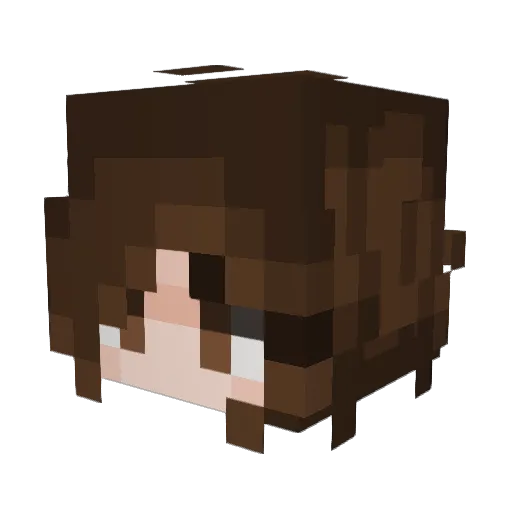 VeertjeMZ Minecraft avatar head, 3D render