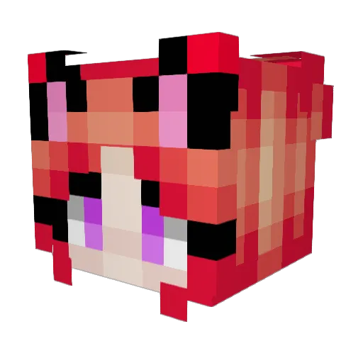 Veeruska05 Minecraft avatar head, 3D render