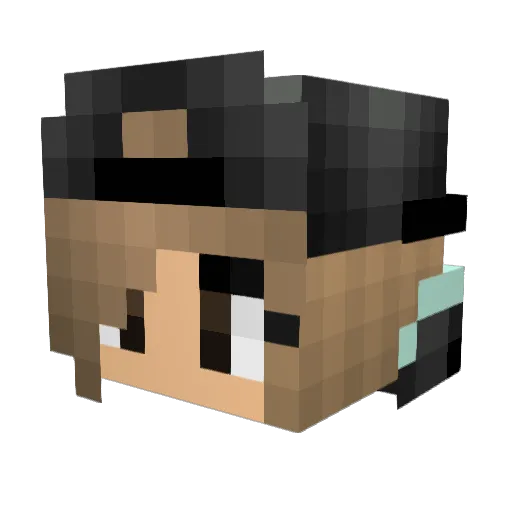 Veeruskainenn Minecraft avatar head, 3D render
