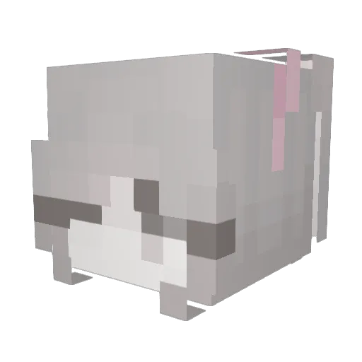 Veeyia Minecraft avatar head, 3D render
