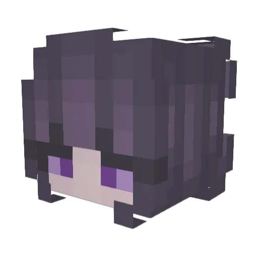Vega543 Minecraft avatar head, 3D render