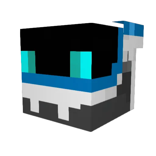 VegaSynth24 Minecraft avatar head, 3D render