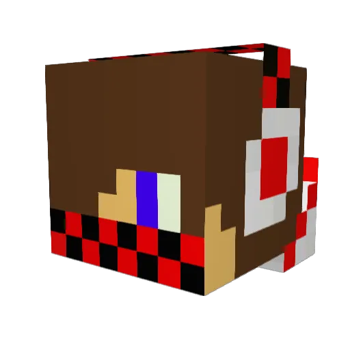 VegaTheGamer Minecraft avatar head, 3D render