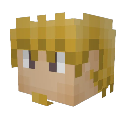 Vega_7 Minecraft avatar head, 3D render