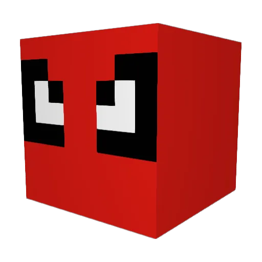 Vegar25 Minecraft avatar head, 3D render