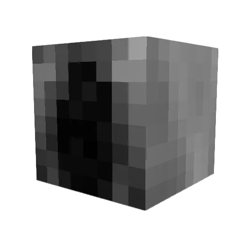 Vegasaurus Minecraft avatar head, 3D render