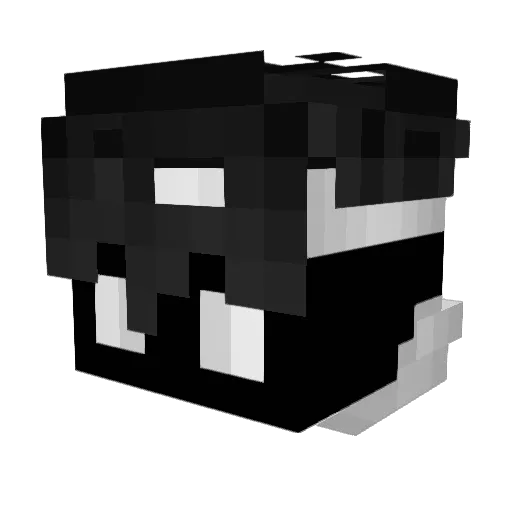 Vegelant Minecraft avatar head, 3D render