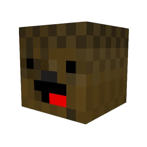Vegetable02 Minecraft avatar head, 3D render