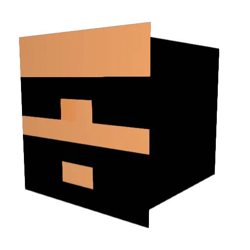 Vegetita Minecraft avatar head, 3D render
