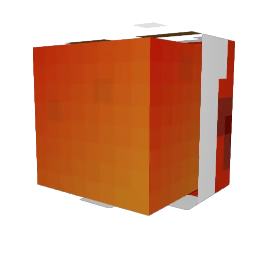 Vegggii Minecraft avatar head, 3D render