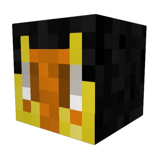 VeggiesaurusRex Minecraft avatar head, 3D render