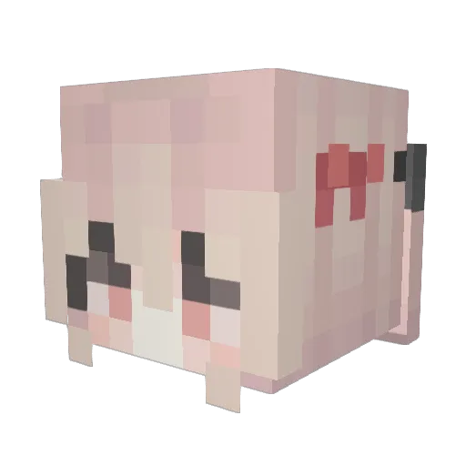 Vego1r Minecraft avatar head, 3D render