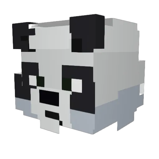 VegoZero Minecraft avatar head, 3D render