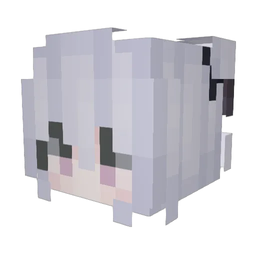 Vei__ Minecraft avatar head, 3D render