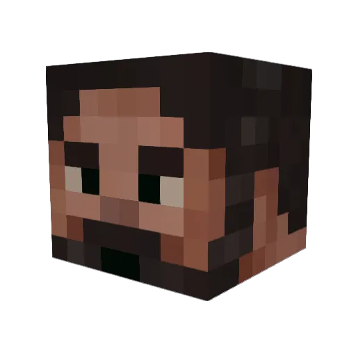 Veiko Minecraft avatar head, 3D render