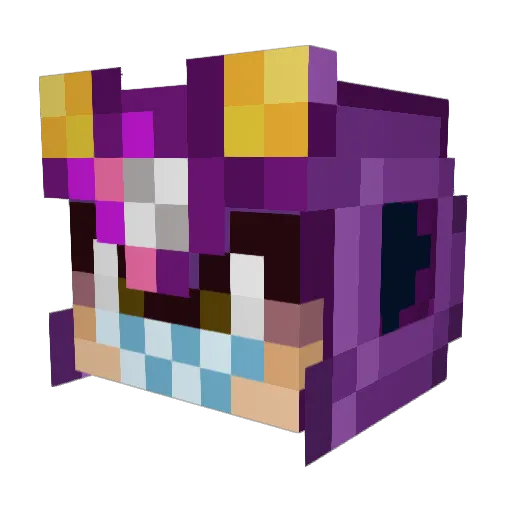 Veil_Vinson Minecraft avatar head, 3D render