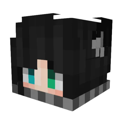 Veility Minecraft avatar head, 3D render
