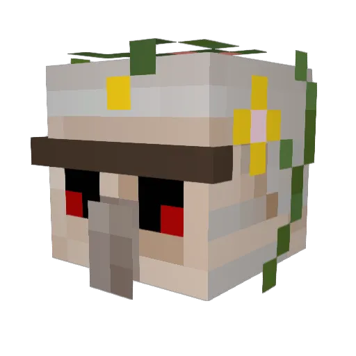 Vein6 Minecraft avatar head, 3D render