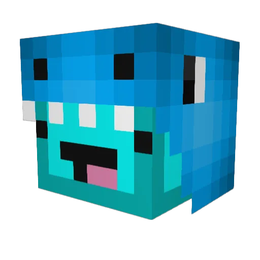 VeinMist Minecraft avatar head, 3D render