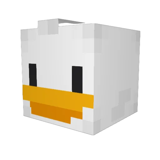 Veinmos Minecraft avatar head, 3D render