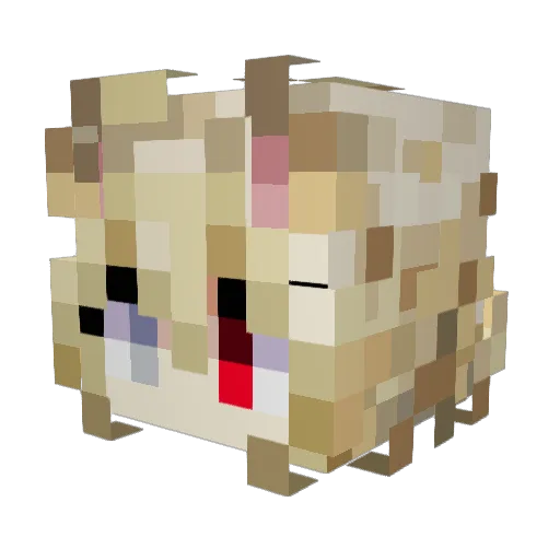 Veirian Minecraft avatar head, 3D render