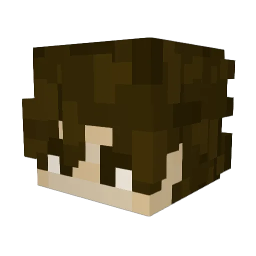 VeisPVG Minecraft avatar head, 3D render