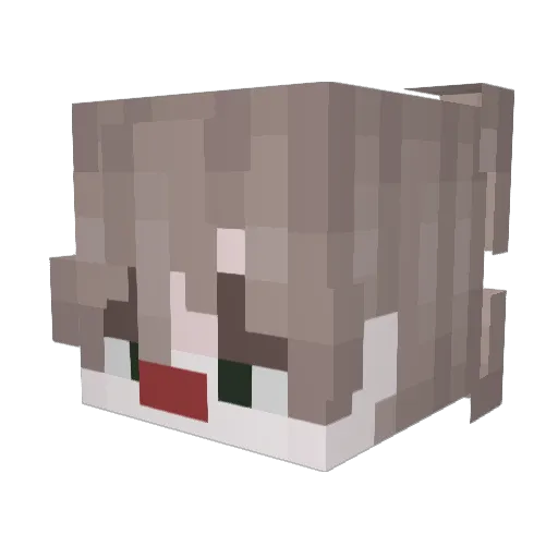 VeisarKing Minecraft avatar head, 3D render