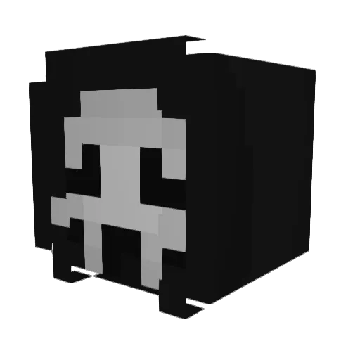 Veithbros Minecraft avatar head, 3D render