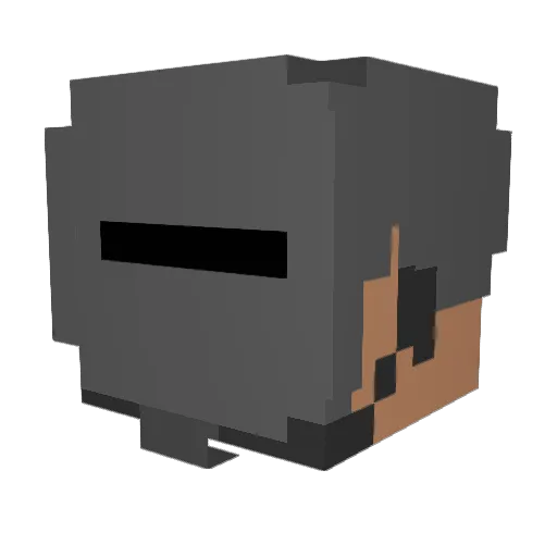 Vejce Minecraft avatar head, 3D render