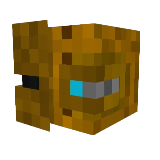 Vejuz Minecraft avatar head, 3D render