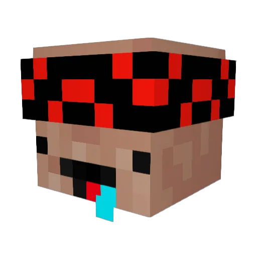 Vekizz_ Minecraft avatar head, 3D render